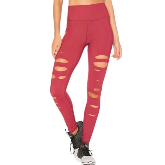 ALO Yoga Pants - Alo Yoga Ripped Warrior Leggings